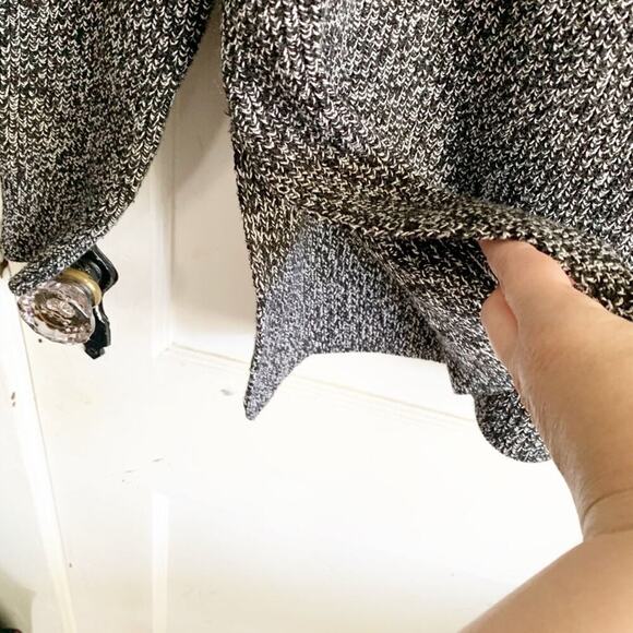 Athleta Switchback Merino Wool Blend Marled Sweater V-Neck Side Vent Knit XS - Picture 8 of 13